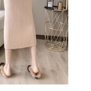 Rok span rajut premium tebal import ori panjang