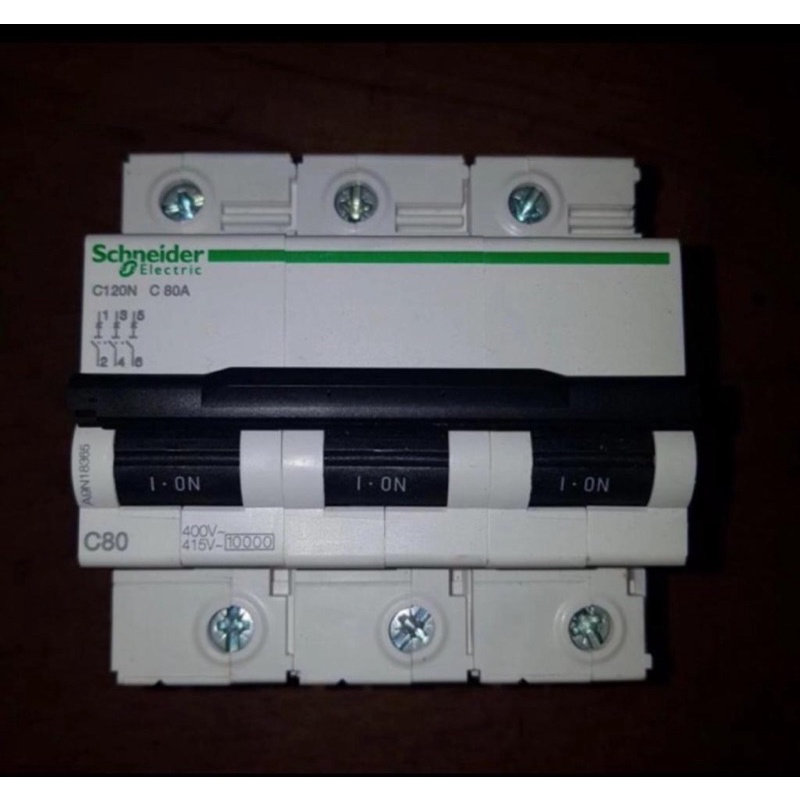 Mcb c120n 3p 80A 10ka schneider