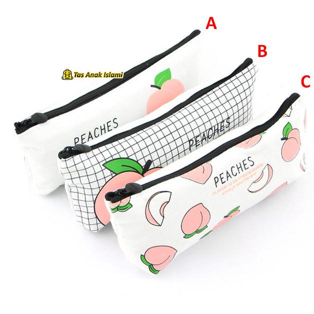 

Tempat Kotak Pensil Anak Unik Motif Peach