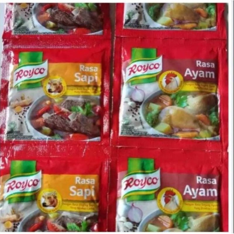 

Royco dan masako bumbu penyedap 8g 1 pak isi 12