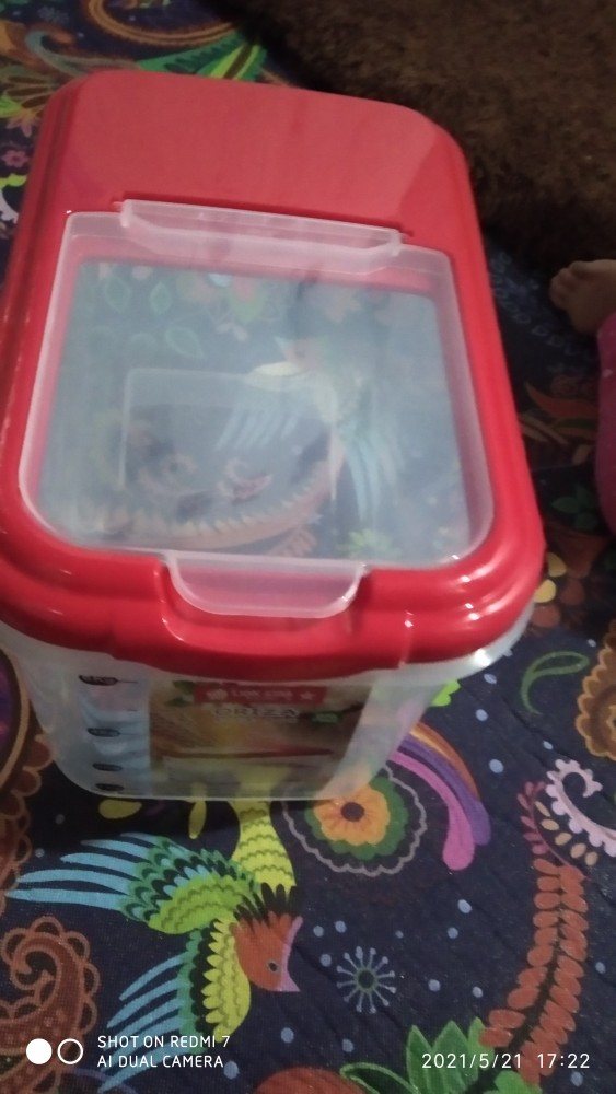 Box Beras Lion Star Oriza 6.5 Kg/tempat Beras (model Tutup Flip) Lion Star 6.5 Kg