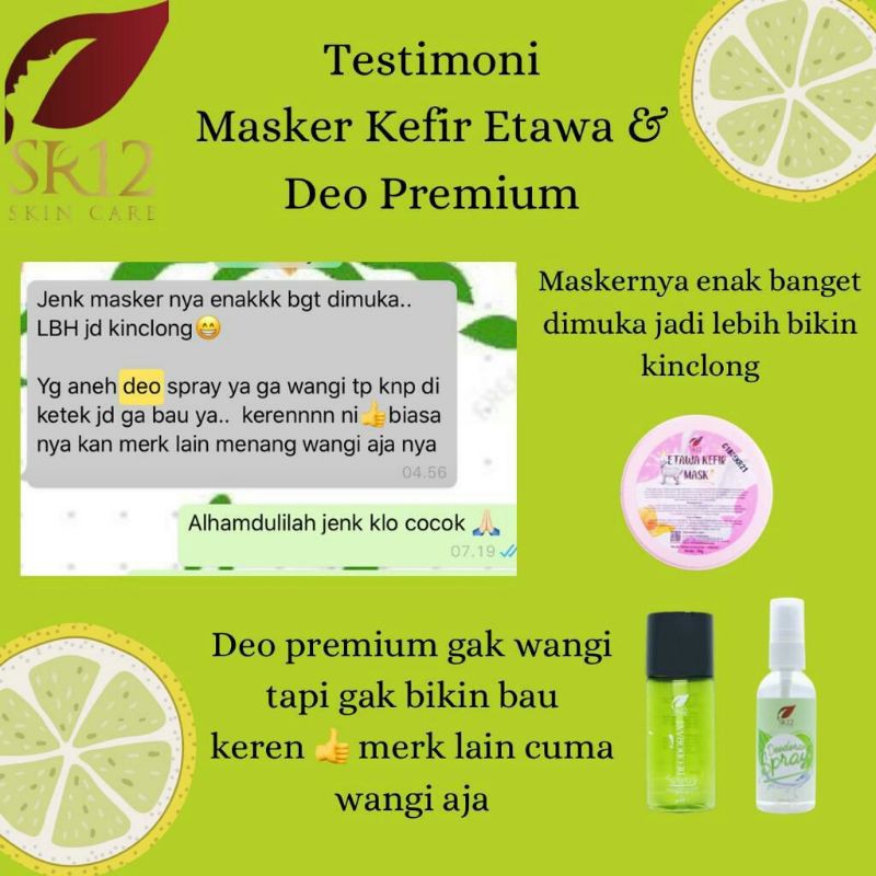 TERAMPUH ! DEODORANT TAWAS SPRAY SR12 / ATASI BAU KETIAK / MENGHILANGKAN BAU BADAN PERMANEN / KERING SEHARIAN