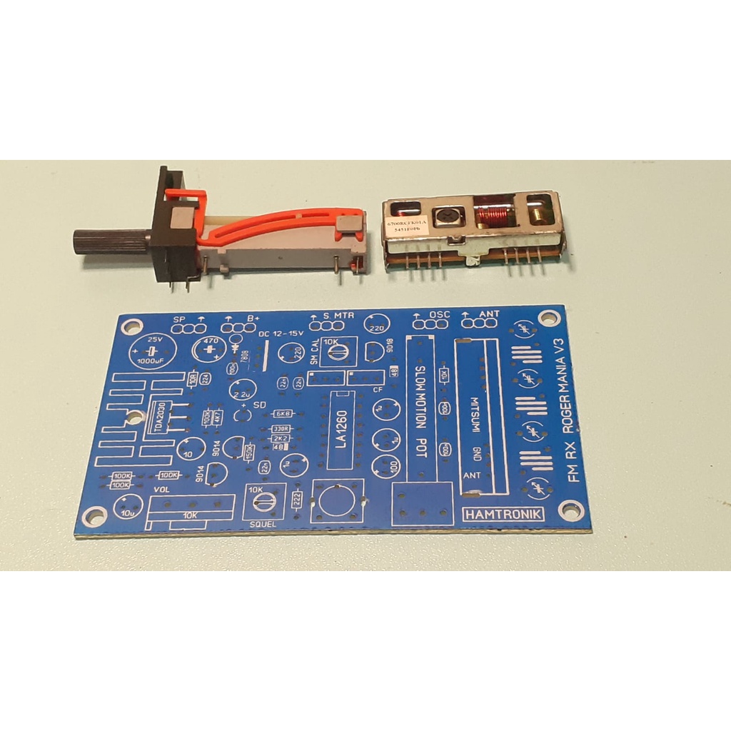 paket PCB + potensio Slow motion + Tuner mitsumi 72-109 MHz