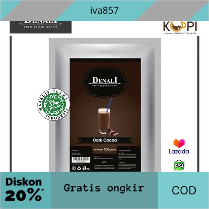 

PROMO Denali Powder Dark Cocoa. Powder Premium Dark Choco GRATIS ONGKIR