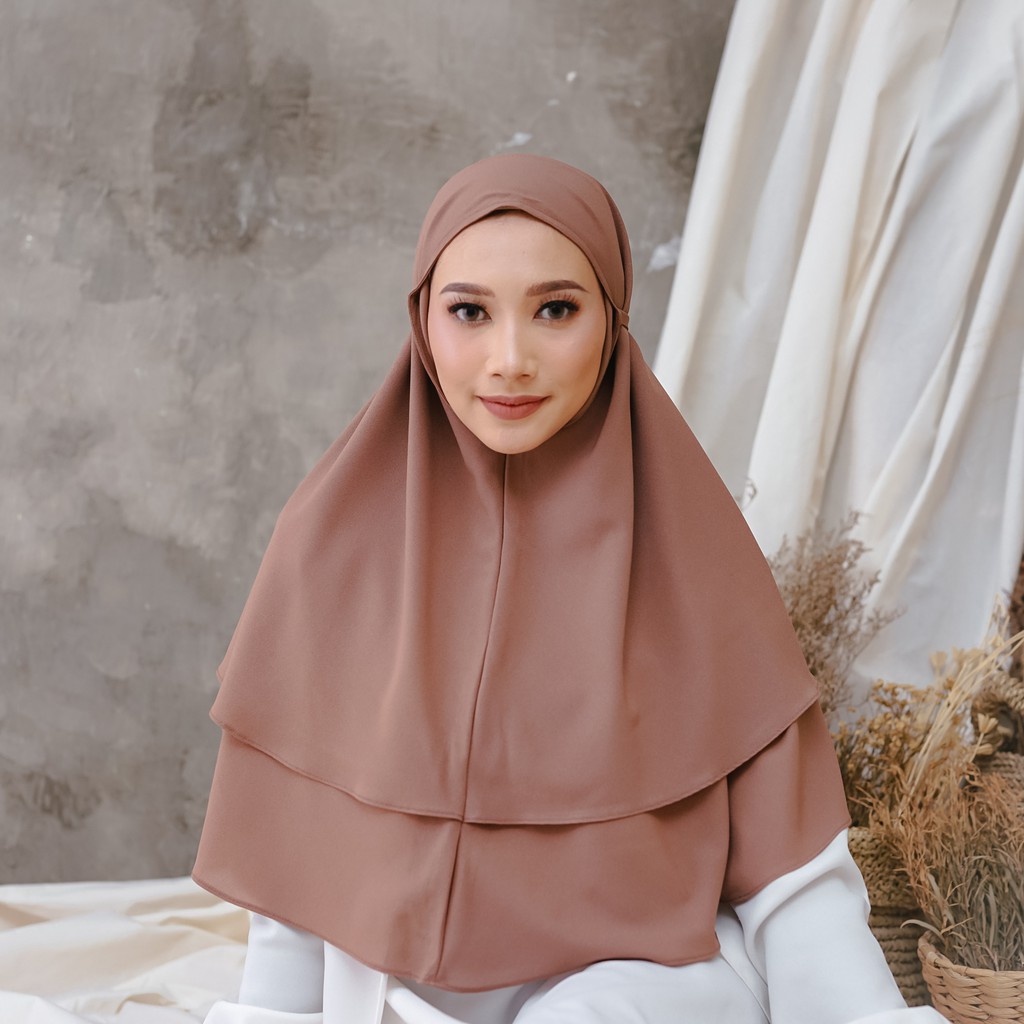 KHIMAR AISHA 2 LAYER /BERGO TALI 2 LAYER