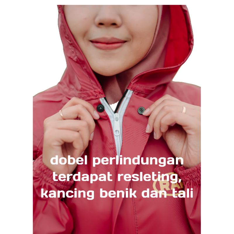 RAINCOAT !! JAS HUJAN MANTOL BY RAF BAHAN PVC.0.25 BEST CUALITY ANTI REMBES