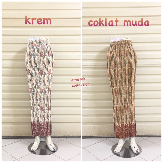  Rok  Prisket Panjang  RP010 Motif Batik Semi Sutera Halus 