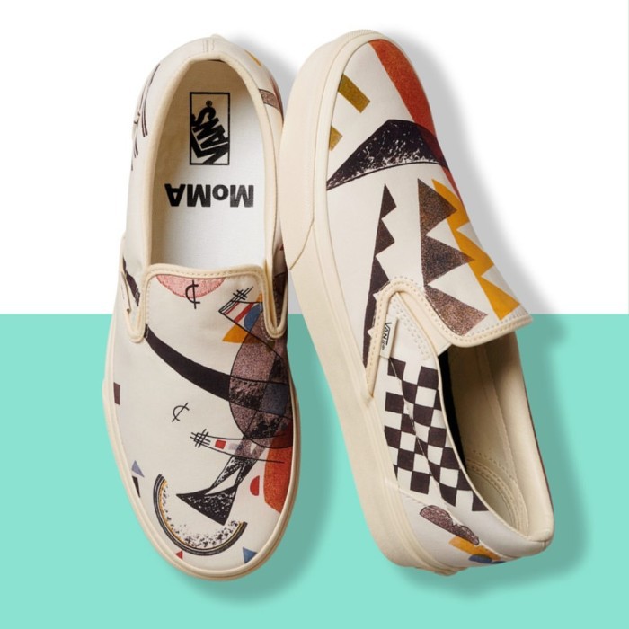 Sepatu Vans Slip On Moma Vasily dan catur Kandinsky Premium BNIB Sneakers Pria Wanita