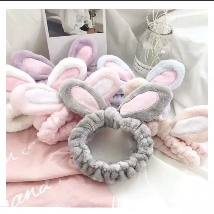 HEADBAND KOREA BUNNY BANDO CUCI MUKA IKAT RAMBUT BANDANA KOREA MURAH