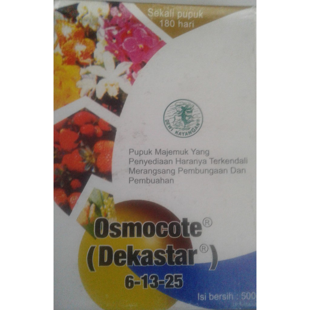 Ori Dekastar 6-13-25 500 Gram Gr Pupuk Majemuk Bunga Buah Osmocote 6 13 25 500GRAM Pupuk Pembenihan