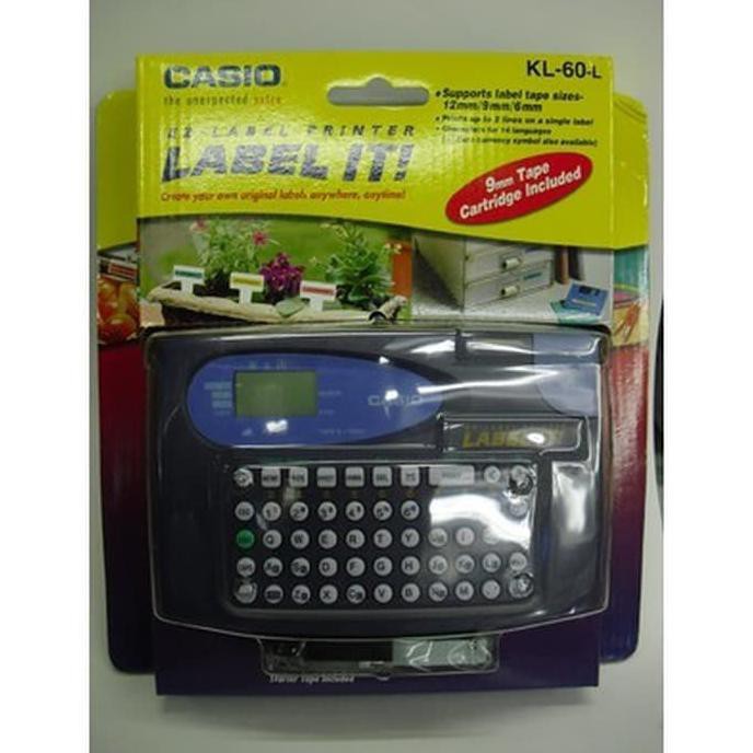 

[[BISA COD]] Label Printer Casio KL60 / Labeling Print Marker EZ Label it KL-60 BOOM SALE Kode 926