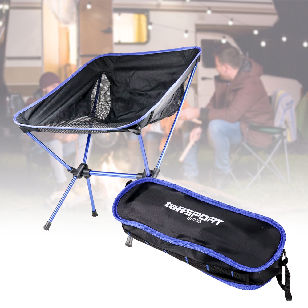 G5U Taffsport Kursi Lipat Memancing Folding Fishing Chair Low Design - Sf733 - Dark Blue Or-i