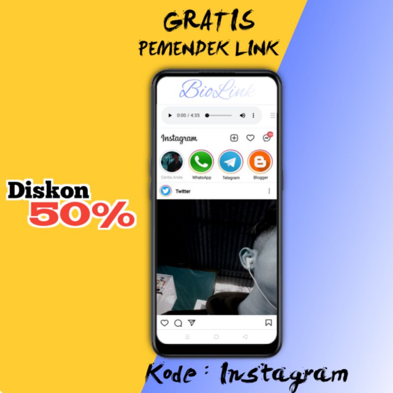 BioLink Super Unik || Bertema Instagram