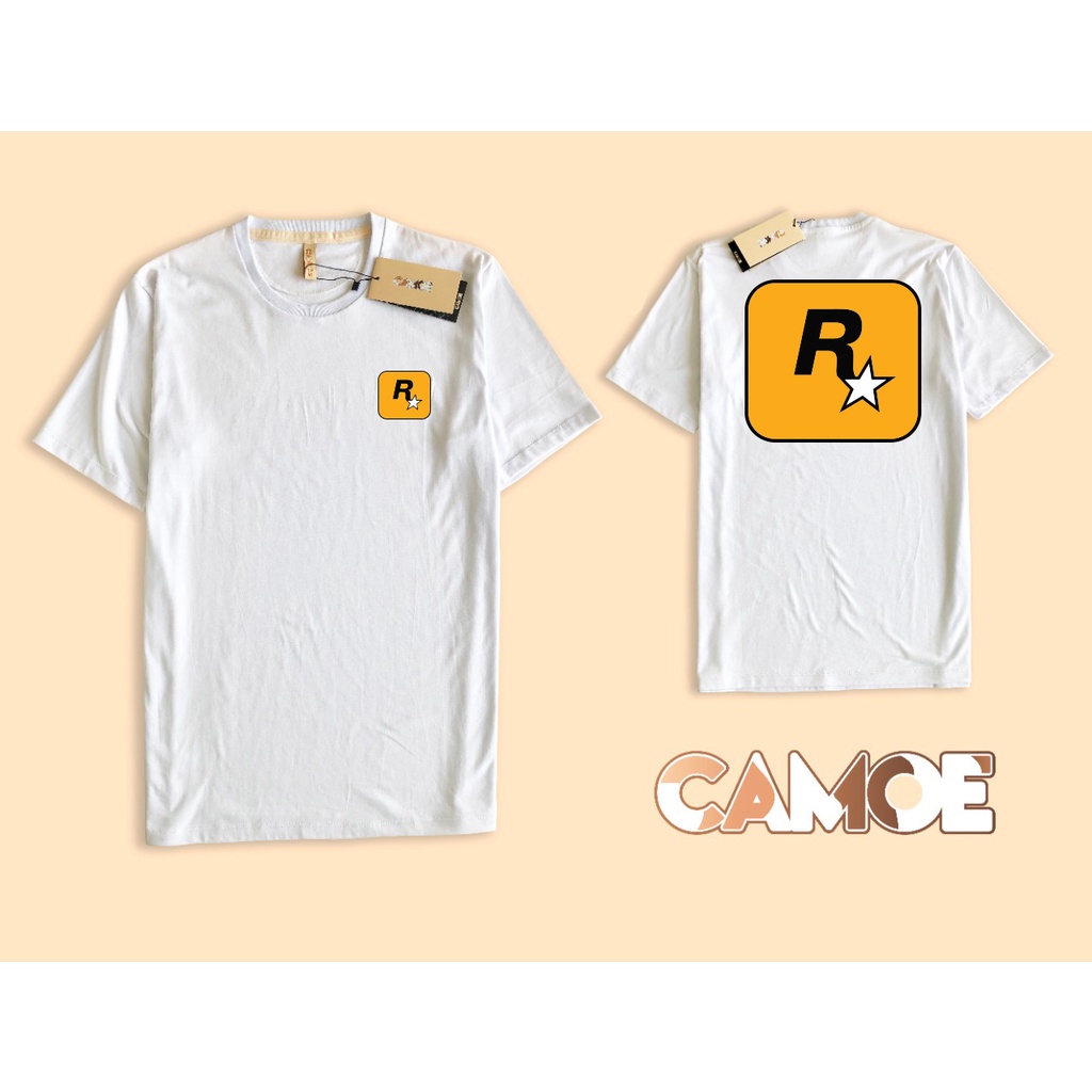 Kaos Tshirt Depan Belakang Rockstar Games Grand theft auto