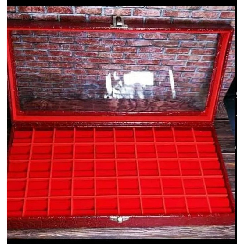 Kotak Tenpat Cincin Akik&permata  Isi 50