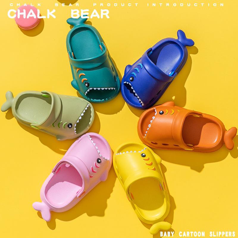 DULUX Sandal Hiu Baby Shark Sandal Anak Selop Tali belakang Ukuran 20-25 Murah