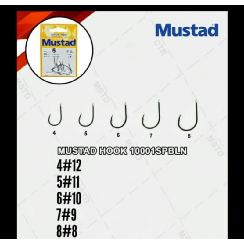 kail pancing mustad chinu flat 10001 kuat