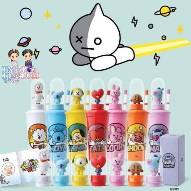 BT21 CGV Character Cups and Stamp Lamp Topper Official