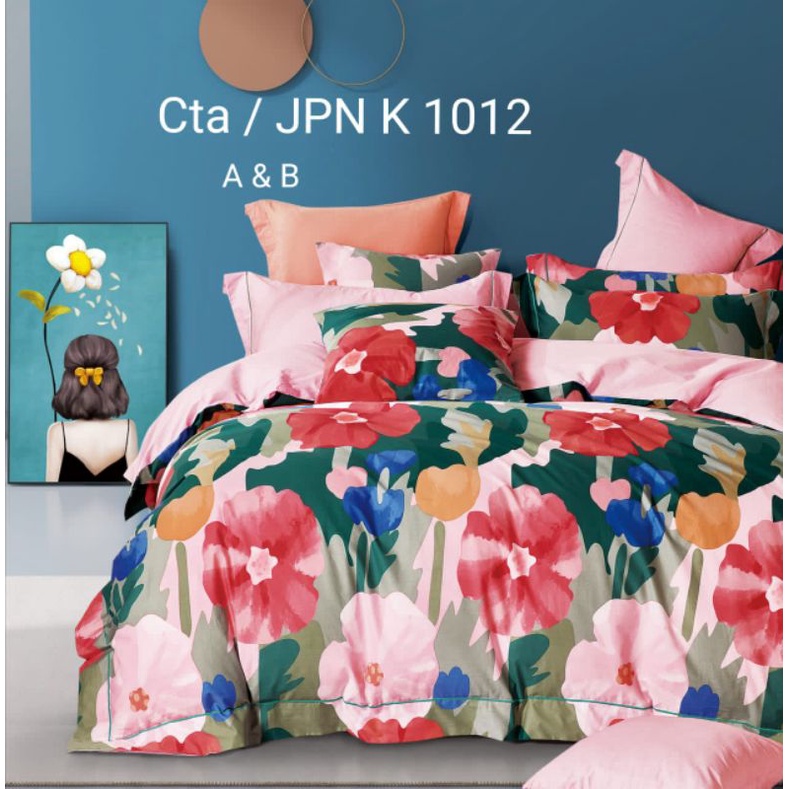 Seprai Katun Jepang/ Sprei Katun Satin Impor Original