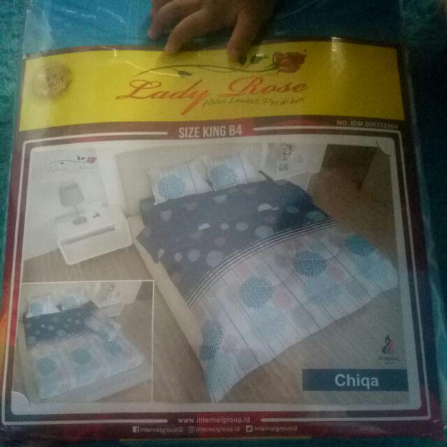 Sprei Lady Rose Parisian Flamingo Scarlet Gc Furla Fernanda Tropica Polkagrey Krista 180x200 Bantal4