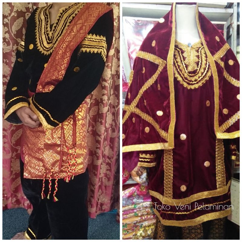 Baju Koto Gadang / Baju Penganten Koto Gadang Bludru