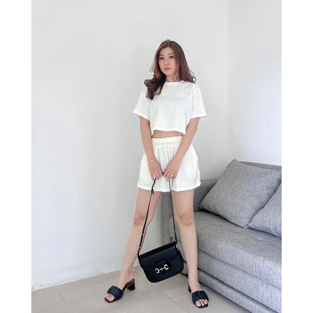Yerin Set | Set Wanita Korea | Set Pendek Wanita