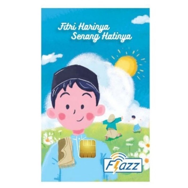 Kartu Flazz Gen 2/Gen2 Limited Edition Idul Fitri Anak Berlebaran Berlogo Baru ORI /Like eTOLL eMONEY Tapcash or Brizzi