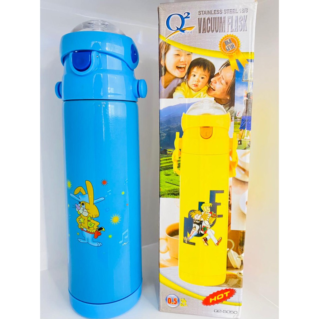 BOTOL MINUM ANAK Vacuum Flask Stainless steel / Botol minum anak with tali gantungan 5050