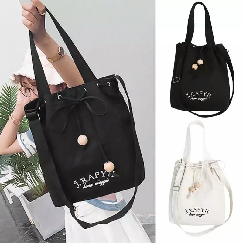 Twenty Bag - Tas Tote Bag Wanita Resleting Terbaru 2022 Aesthetic Kekinian Motif Carakter J.RAFHY Serut Bandul Korea Style Multifungsi