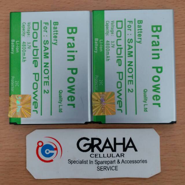 BATERAI / BATTERY / BATRE SAMSUNG GALAXY NOTE 2 / N7100 DOUBLE IC BRAIN POWER