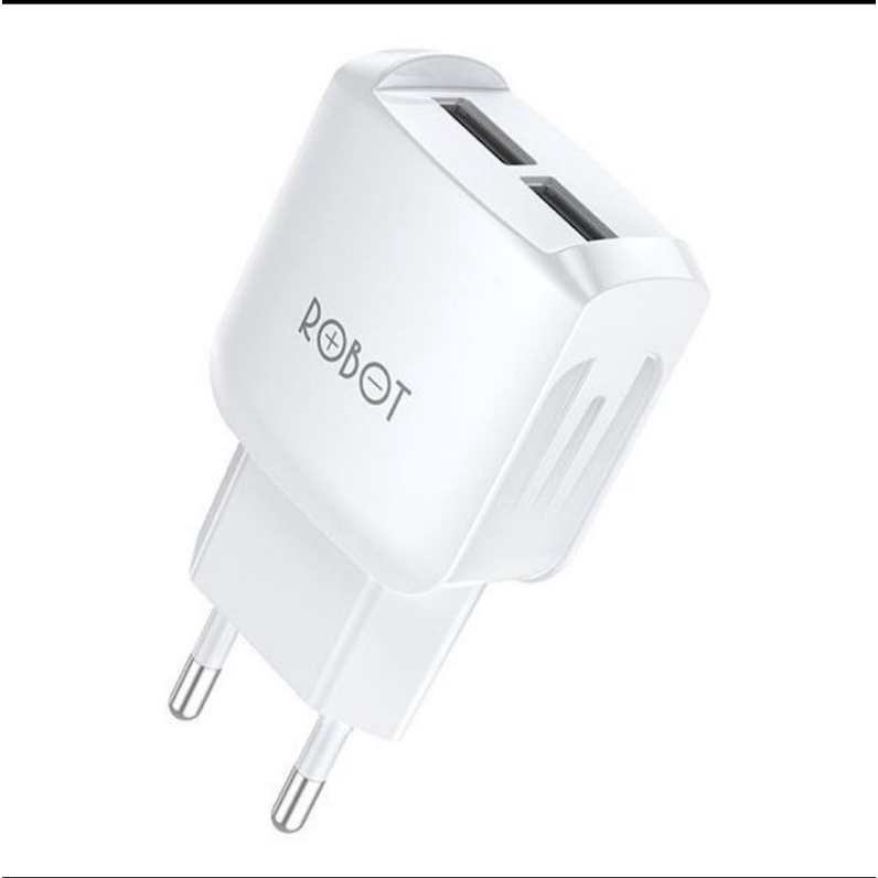 Robot RT-K6 Fast Charger 2.4A - Charger Dual Usb Port Robot RT K6 Original