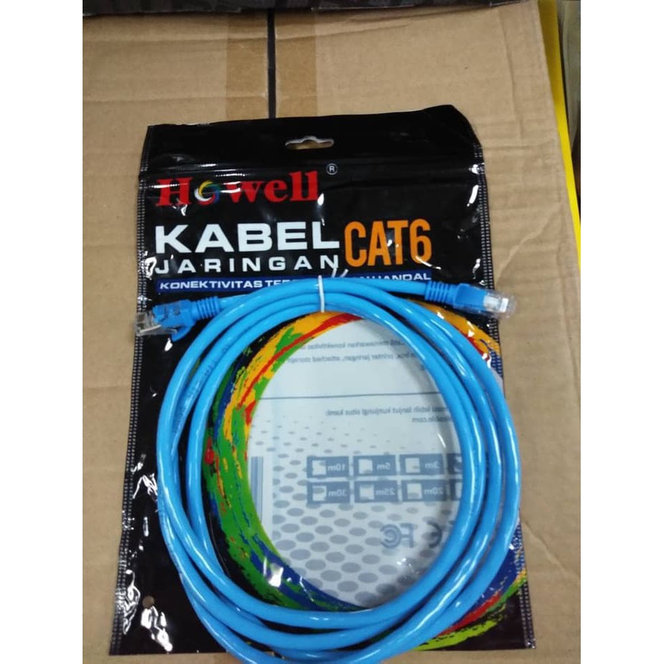 Howell Kabel LAN 2Meter Cat6/Kabel Ethernet RJ45 Cat6 2Meter