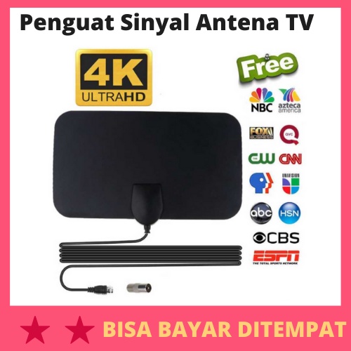 TFL-D139 Antena TV Digital DVB-T2 4K High Gain 25dB/ Antena Penguat Sinyal Tv LED Digital Tabung Par