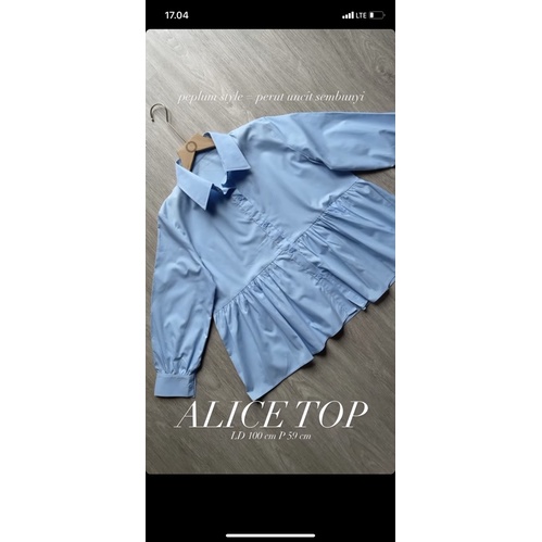 Alice Top Blue By BRONZE BEHAVIOR