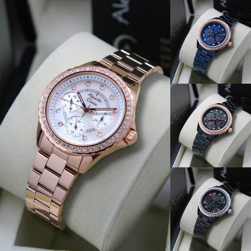 ORIGINAL Jam Tangan Wanita Alexandre Christie AC 2644/AC2644/AC 2A30/AC2A30/AC 2A33/AC2A33/AC 2A36/AC2A36/AC 2A45/AC2A45/AC 2A51/AC2A51/AC 2A52/AC2A52/AC 2A53/AC2A53/AC 2A66/AC2A66/AC 2A49/AC2A49/AC 2B09/AC2B09 Garansi Resmi 1 Tahun, Stainless