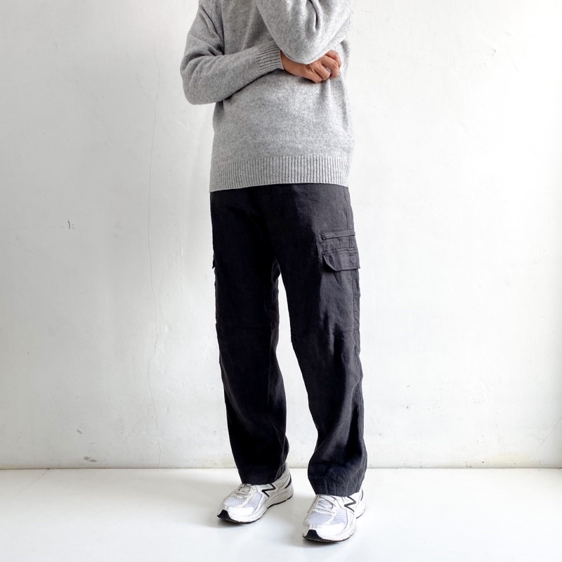 Calvin Klein cargo katun woll pants, straight fit