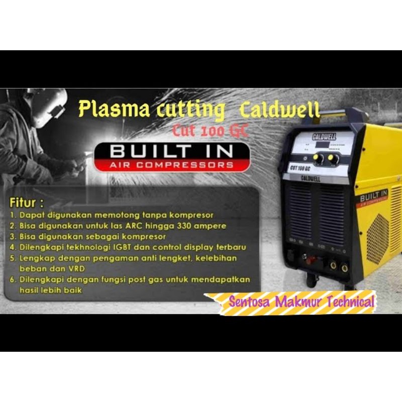 CALDWELL 100 GC Inverter Trafo Las Plasma Cut Cutting 100GC