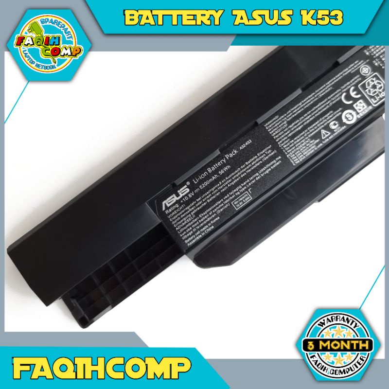 Baterai Laptop Asus A43 A43jc A43e A43j A44H x44H A43u A43s A43sa A43sj A43sv A43u A32-K53