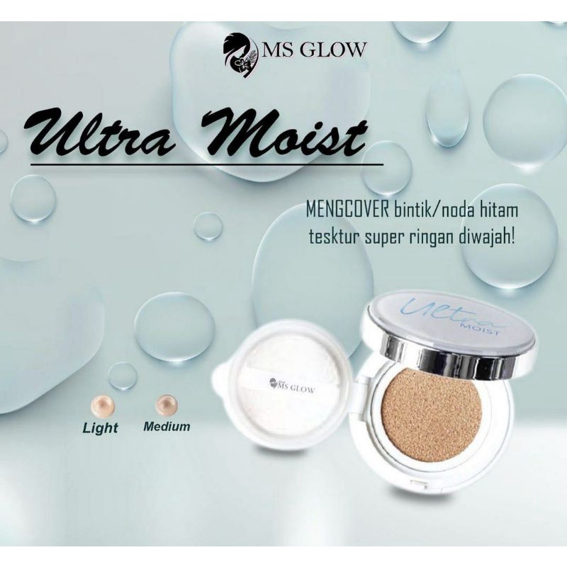 Ultra Moist Cushion Ms Glow , msglow cushion , ultra moist cushion bedak msglow