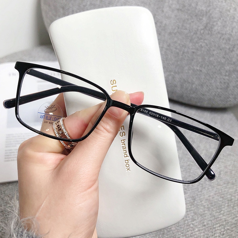 Eeyeglasses Anti Raidiation TR90 Rectangle Color Frame Eyeware Replace Lens For Women Men