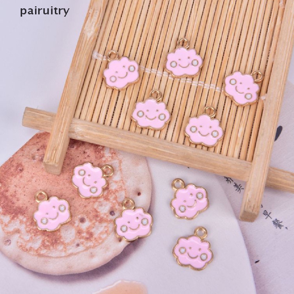 10pcs / Set Liontin Bentuk Awan Bahan Alloy Untuk Membuat Perhiasan
