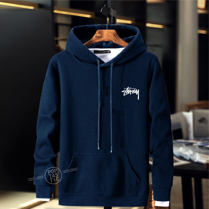 Sweater Hoodie Distro STUSY CEWEK COWOK BAHAN FLEECE SIZE M L XL XXL