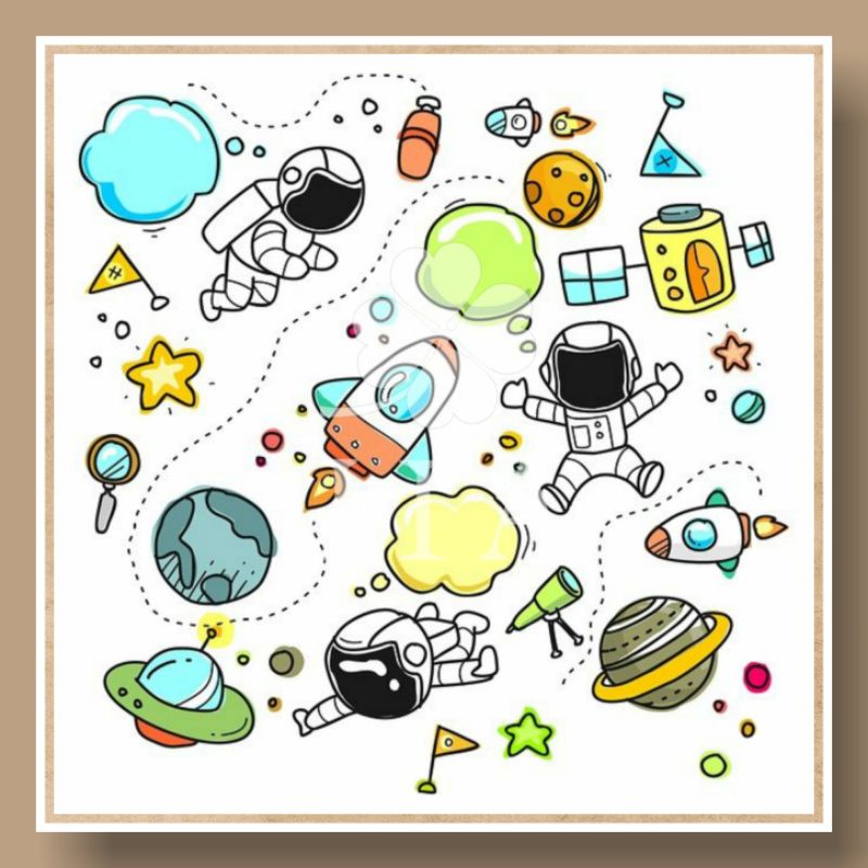 

jiastore__ Glossy Sticker / Stiker Astronout / Tumblr / Sticker Aesthetic / Sticker Pack