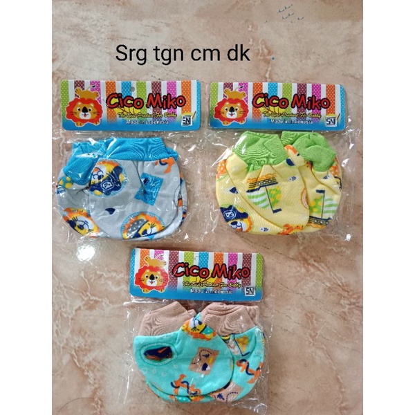 3pcs Sarung tangan bayi DK cico miko