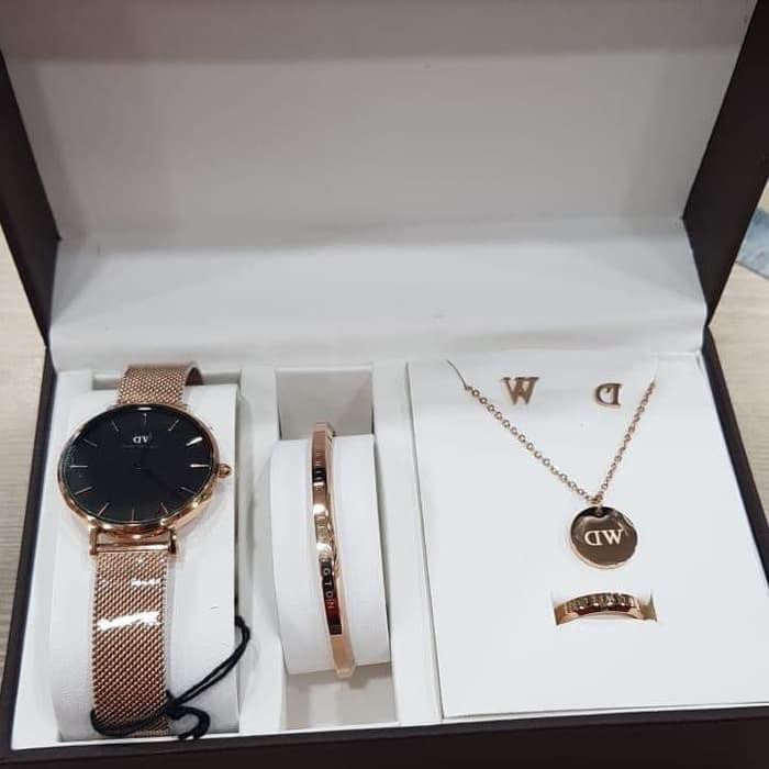 Jam Tangan Daniel Wellington Paket Super Lengkap Cocok Untuk Hadiah Murah Original