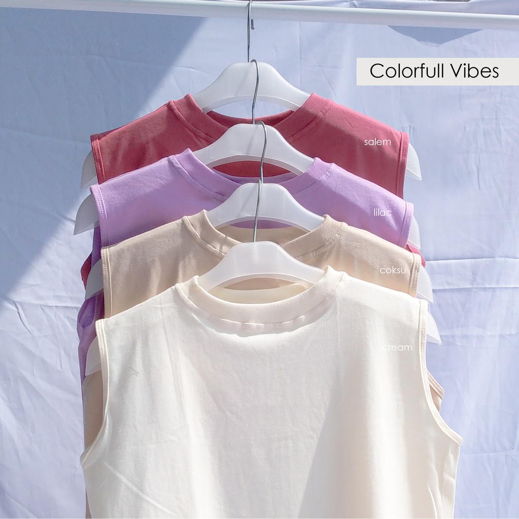Inner Kaos Tanpa Lengan Sleeveless Unisex By YOUNIQ-3
