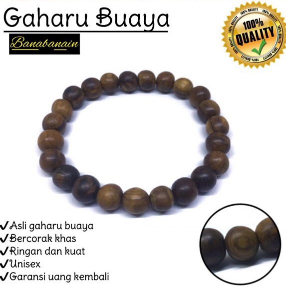 Gelang kayu Gaharu Buaya gelang gaharu buaya asli Gelang kulit lewat