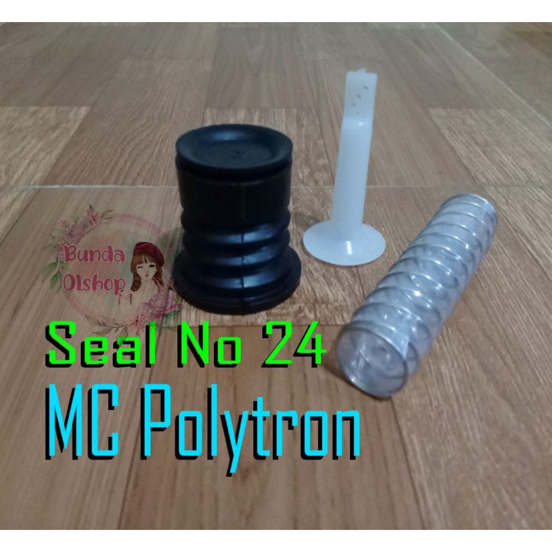 Set Seal Karet No 24 + Per + Tiang Plastik Pembuangan Mesin Cuci POLYTRON