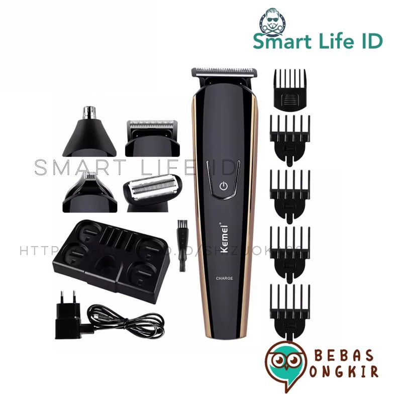 Kemei KM 526 Alat Cukur Rambut Hair Clipper Personal Care Multi fungsi 8 in 1 Mesin Cukuran KM-526