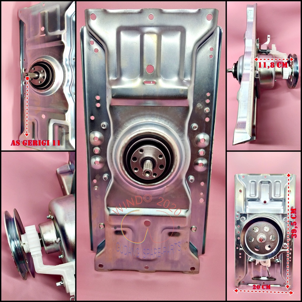 GEAR BOX MESIN CUCI SANYO SHARP | GIRBOX / GEARBOX / GERBOX 1 TABUNG TOP LOADING UMUM ORIGINAL